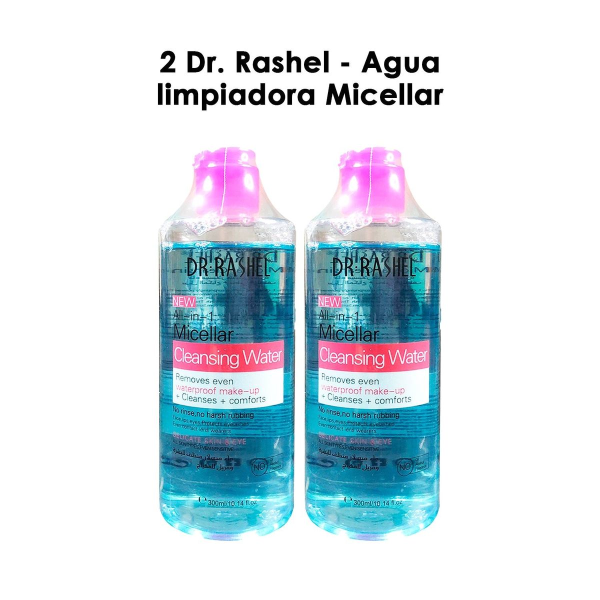 GENERICO - Agua Limpiadora Micellar Dr Rashel 300ml 2 Unidades