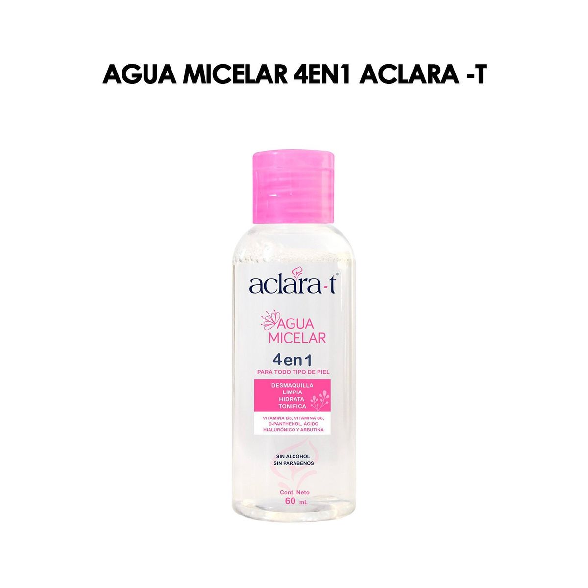 GENERICO - Agua Micelar 4 en 1 Aclara-T 60ml