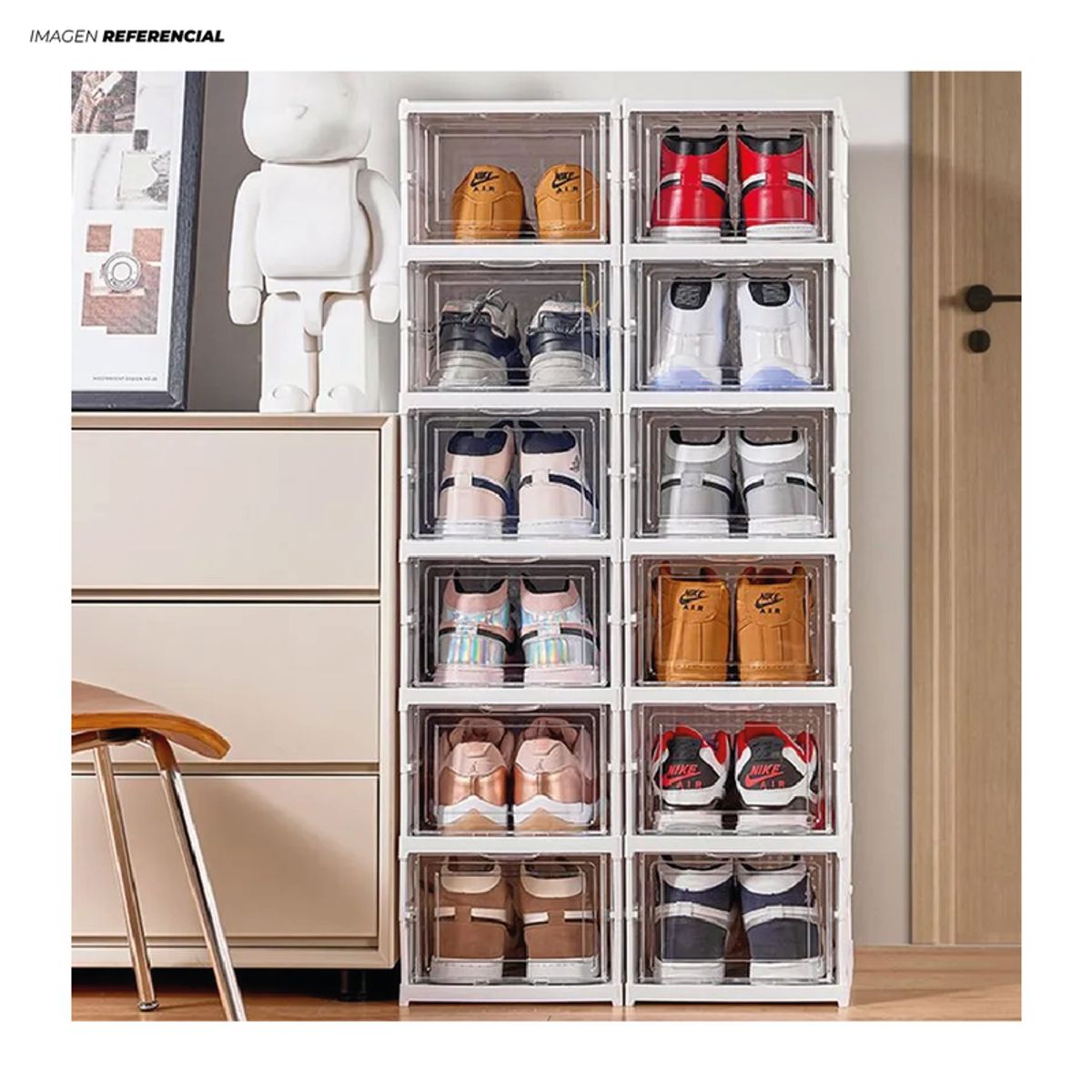 GENERICO - Zapatera Plegable 6 Niveles Organizador de Zapatos