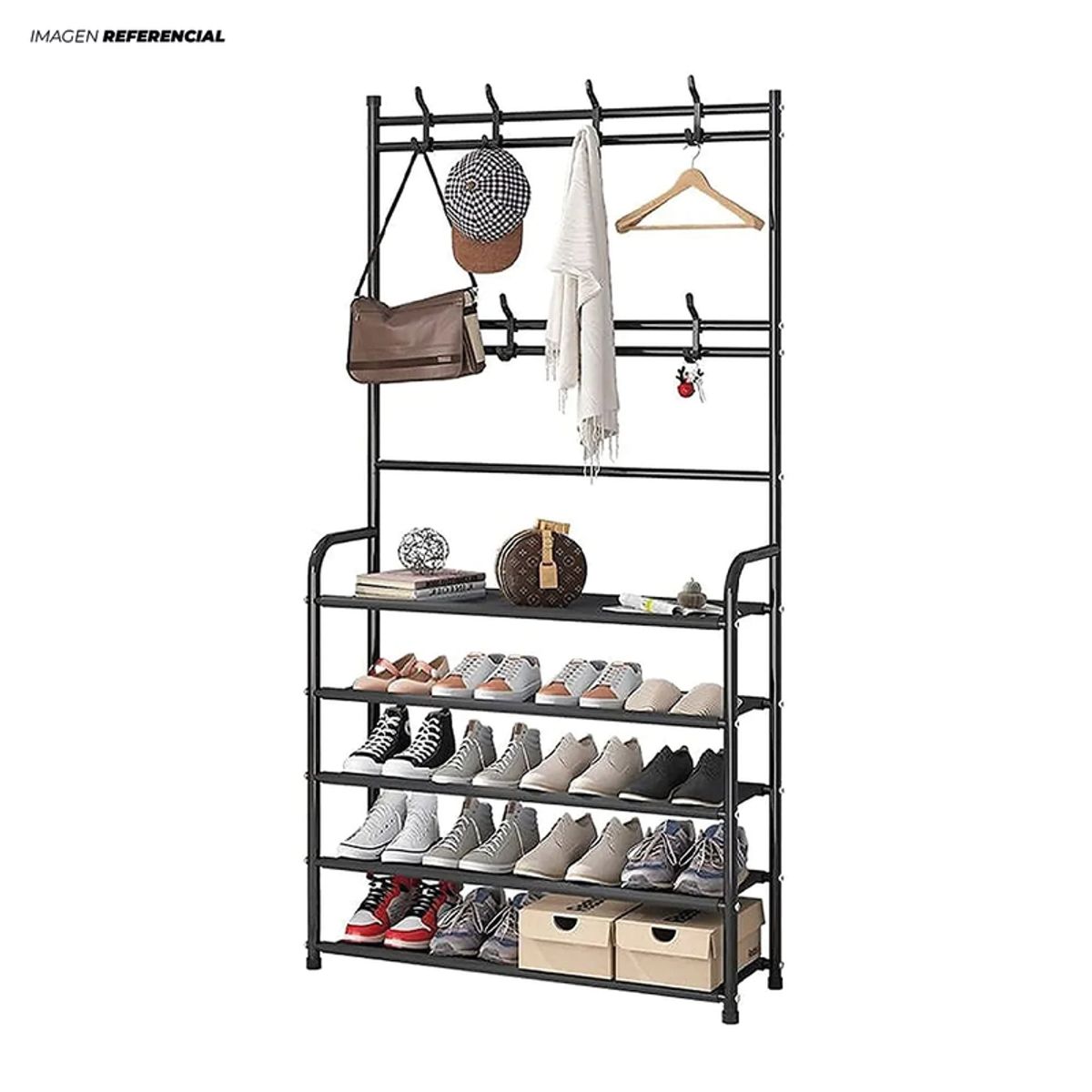 GENERICO - Organizador Zapatero Perchero de 5 Niveles