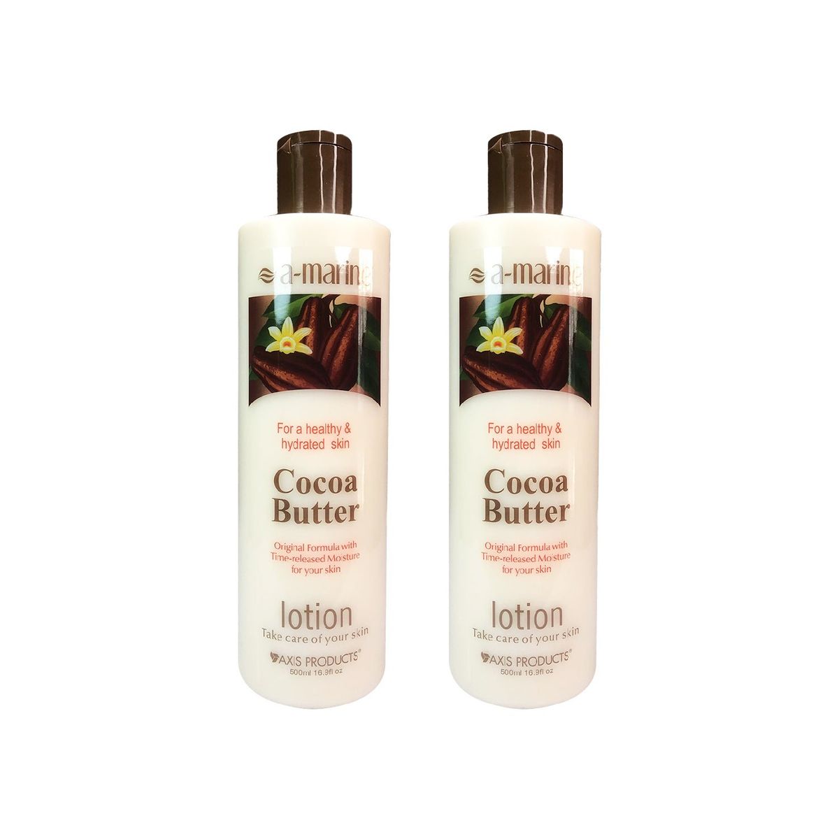 GENERICO - Locion Corporal Cocoa Butter A-Marine 500ml 2 Unidades_.