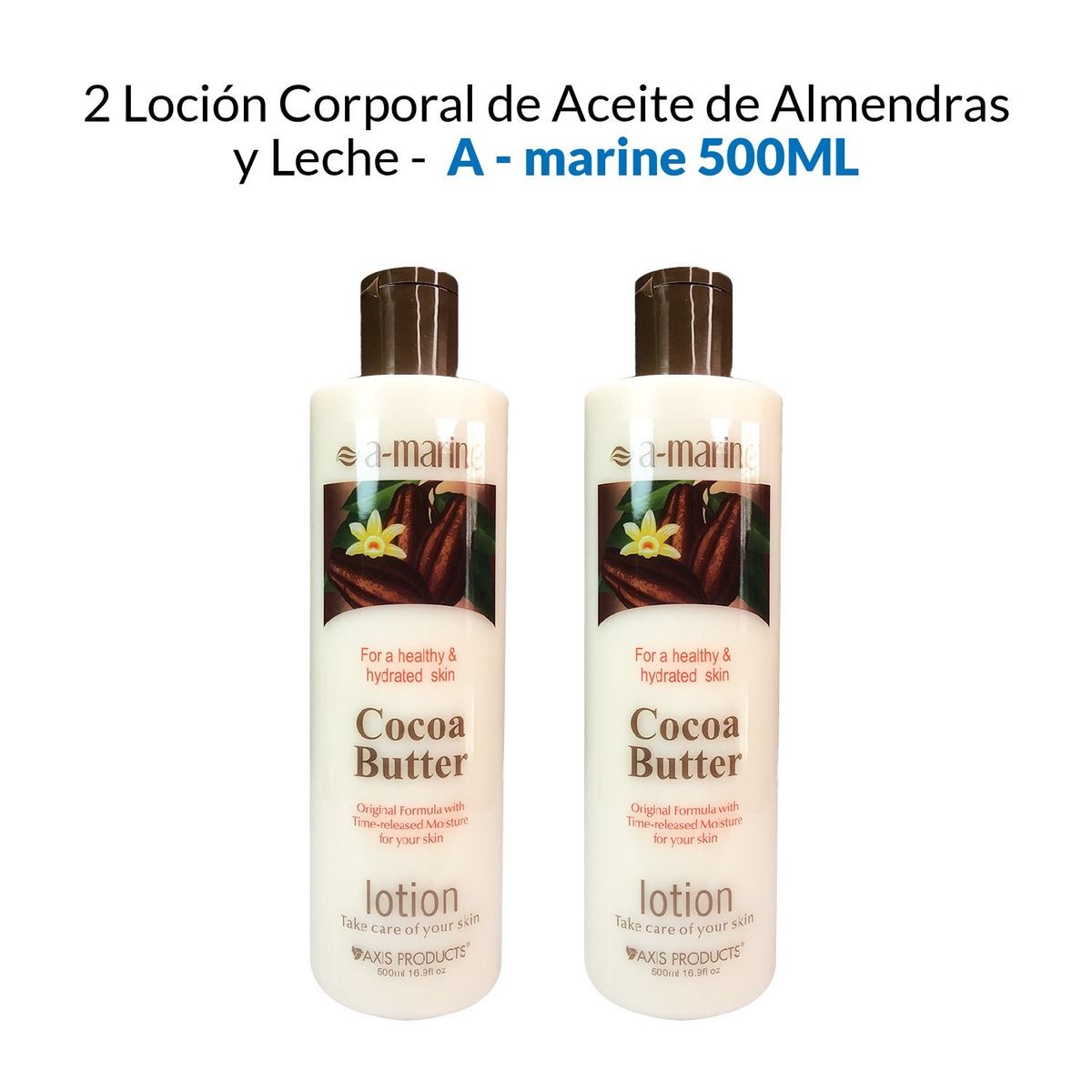 GENERICO - Locion Corporal Cocoa Butter A-Marine 500ml 2 Unidades_.