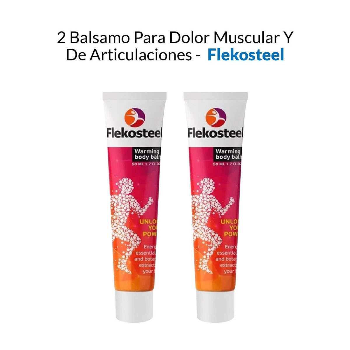 HENDELS GARDEN - Balsamo Para Dolor Muscular y De Articulaciones Flekosteel 50ml 2 Uni
