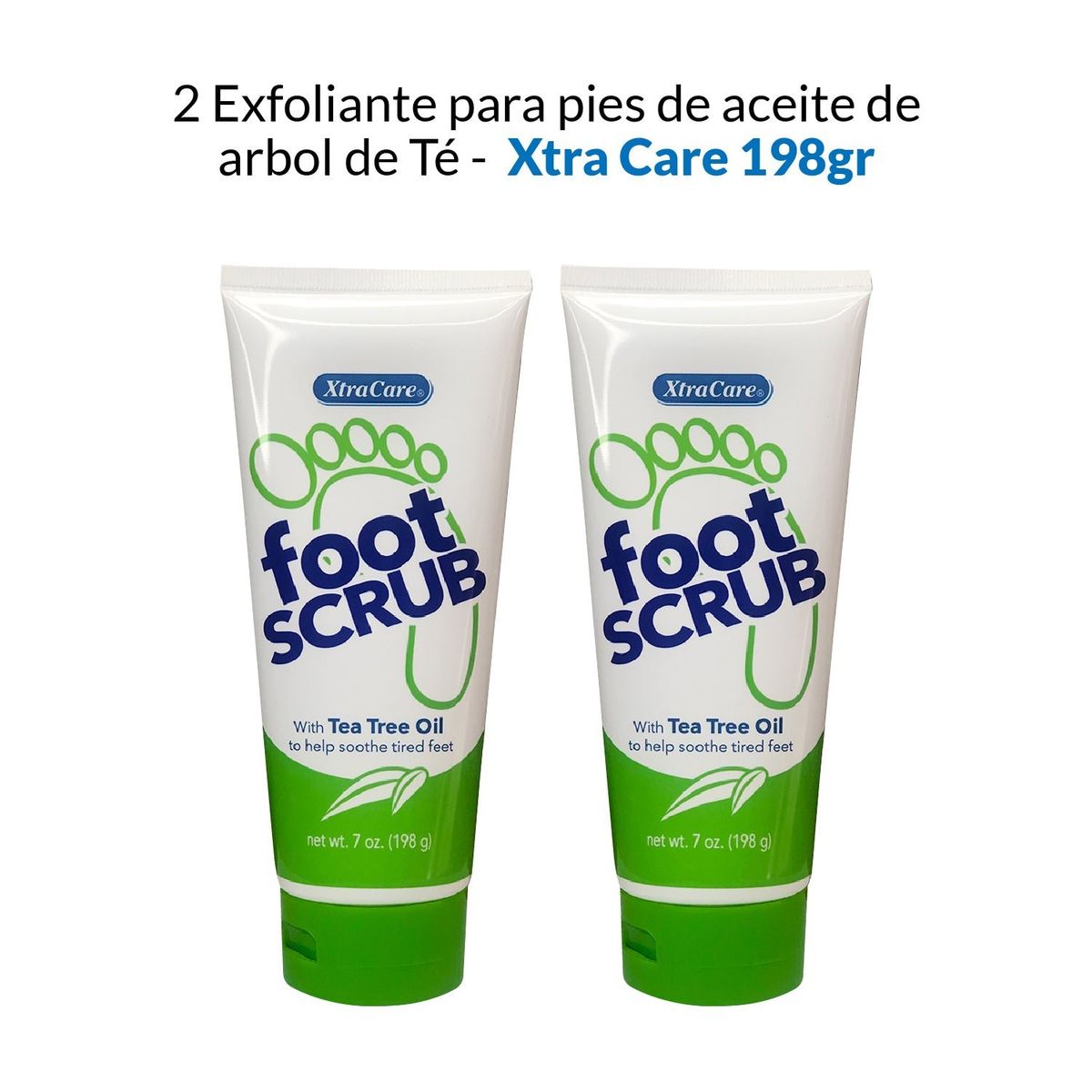 GENERICO - Exfoliante Para Pies De Aceite De Arbol De Té- Xtra Care 198Gr 2 Unid
