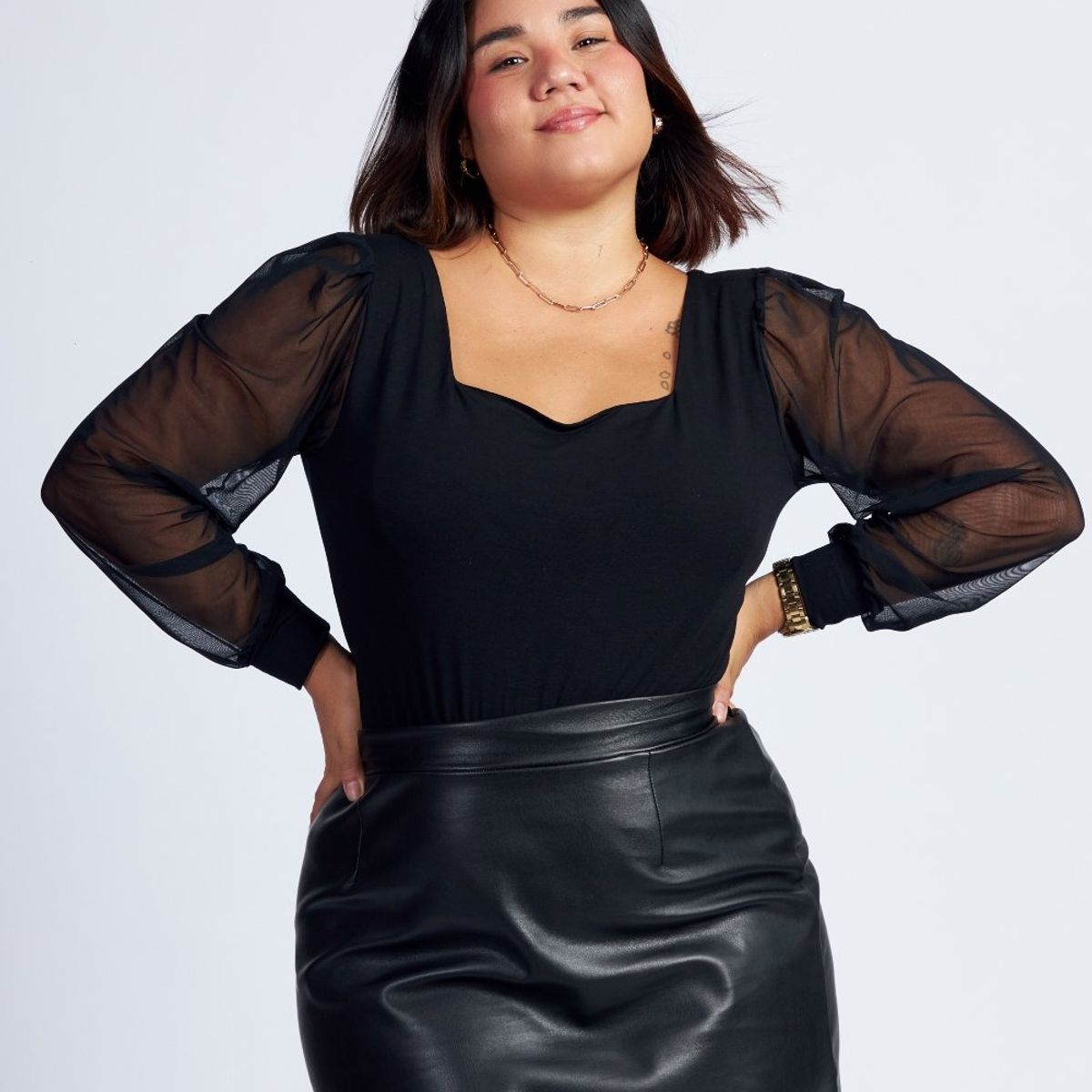 MISS LADY - Top Mujer Melanie  -  Negro