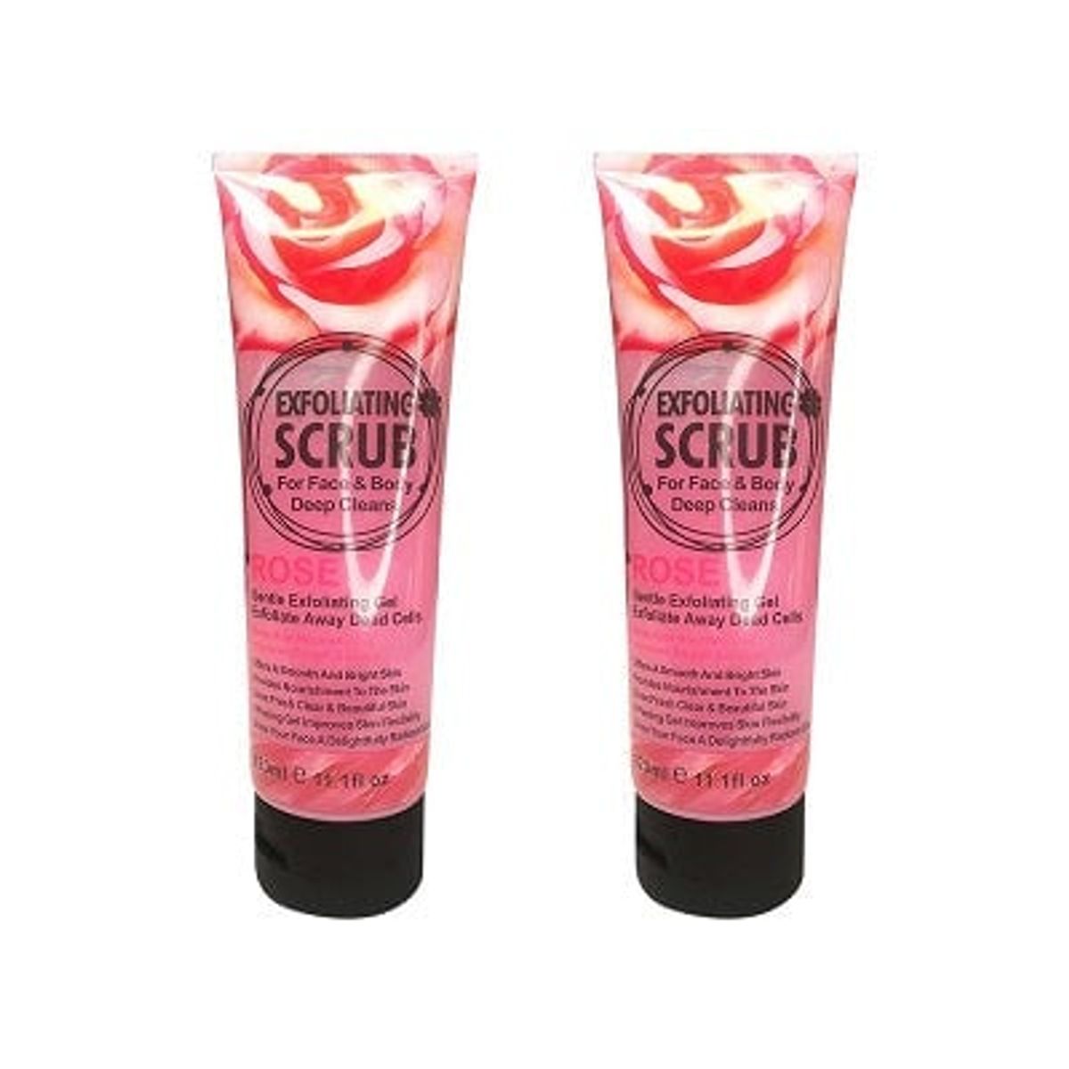 WOKALI - Gel Exfoliante Rostro y Cuerpo De Rosa Wokali 320ml 2 Unidades