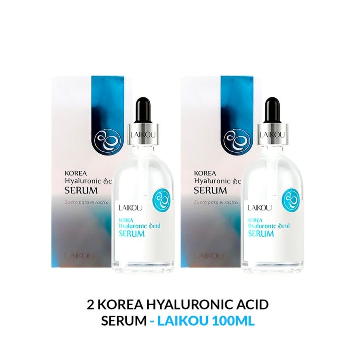 GENERICO - Serum De Ácido Hialurónico De Corea Laikou 100ml 2 Unidades