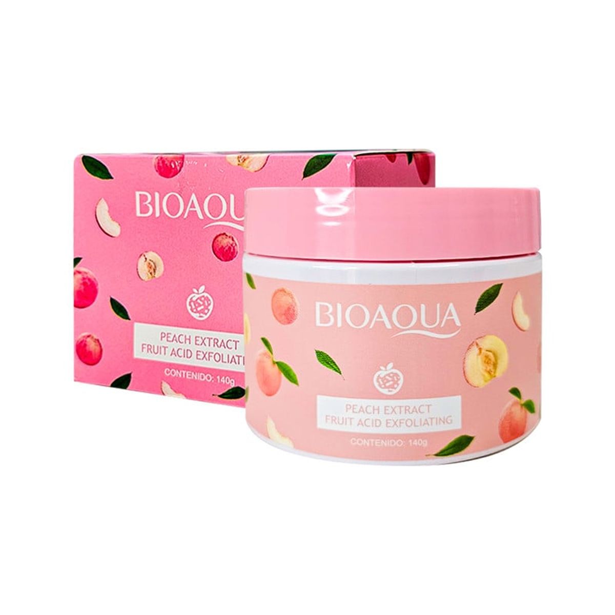 BIOAQUA - Exfoliante Ácido Fruta Extracto De Melocotón Bioaqua 140Gr