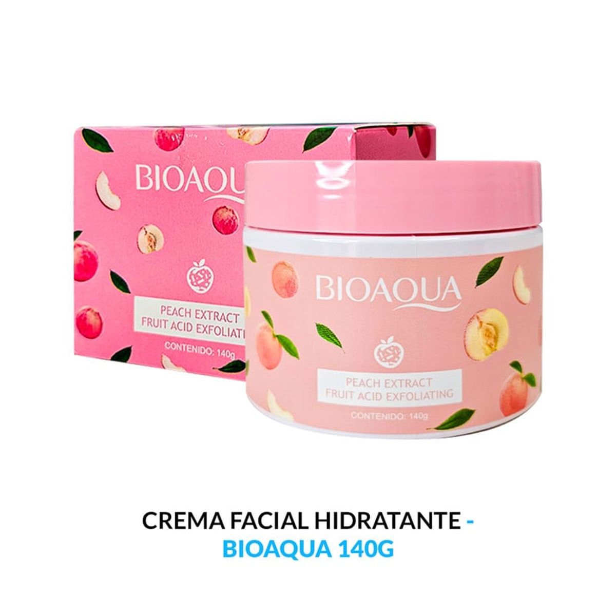 BIOAQUA - Exfoliante Ácido Fruta Extracto De Melocotón Bioaqua 140Gr