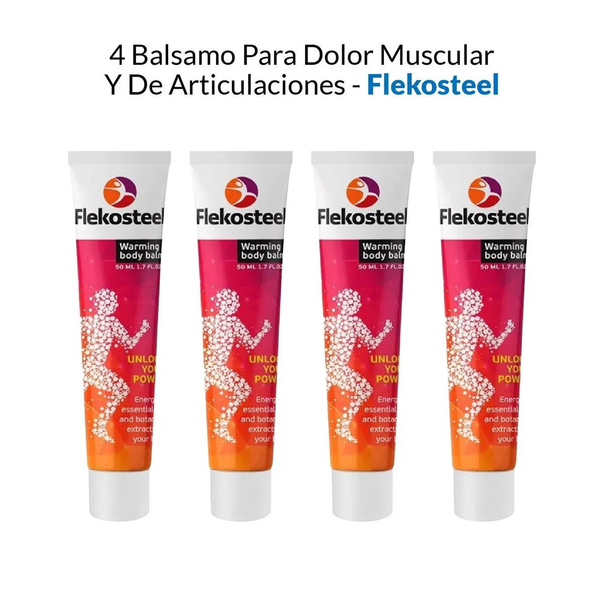 HENDELS GARDEN - Balsamo Para Dolor Muscular y De Articulaciones Flekosteel 50ml 4 Uni