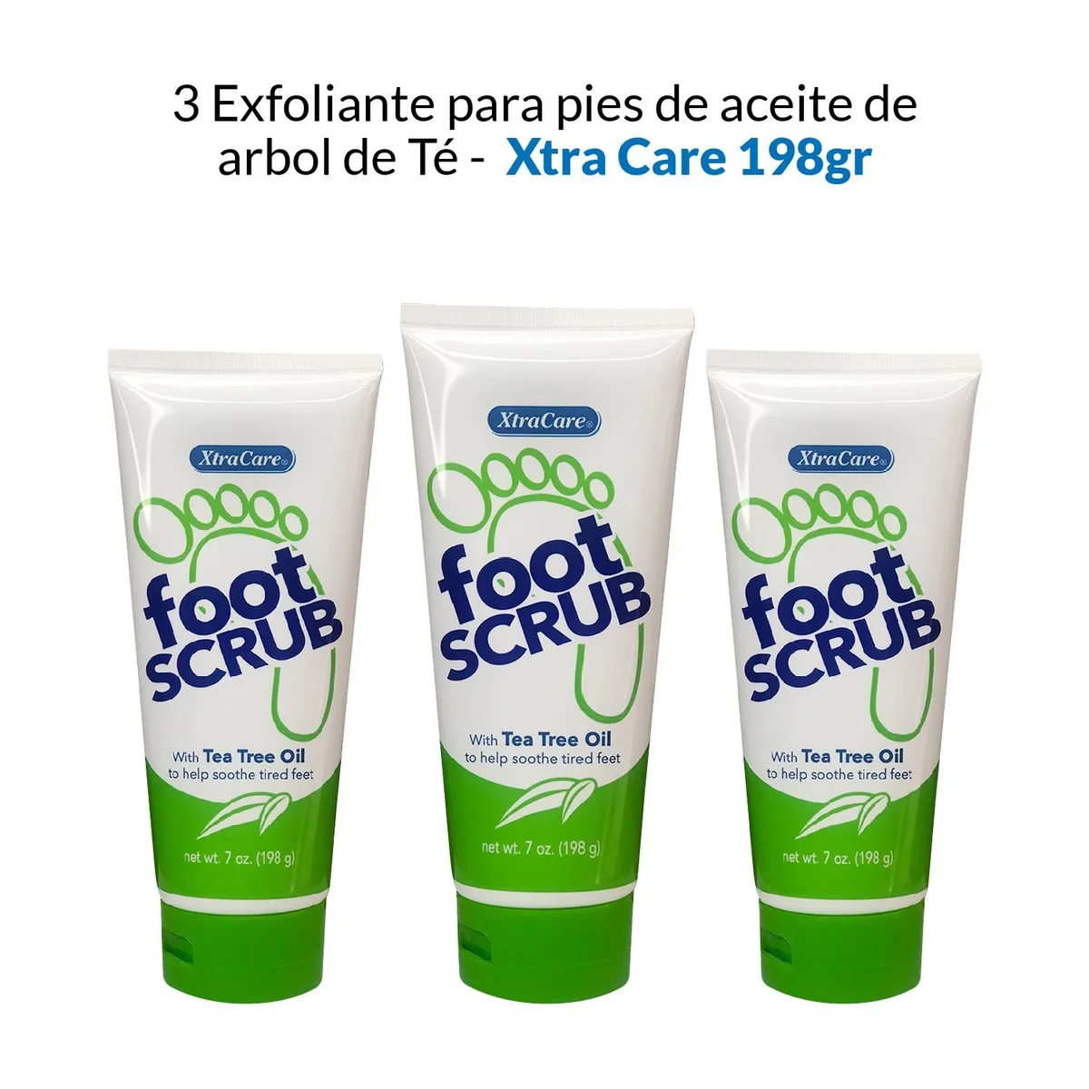 GENERICO - Exfoliante Para Pies De Aceite De Arbol De Té- Xtra Care 198Gr 3 Unid