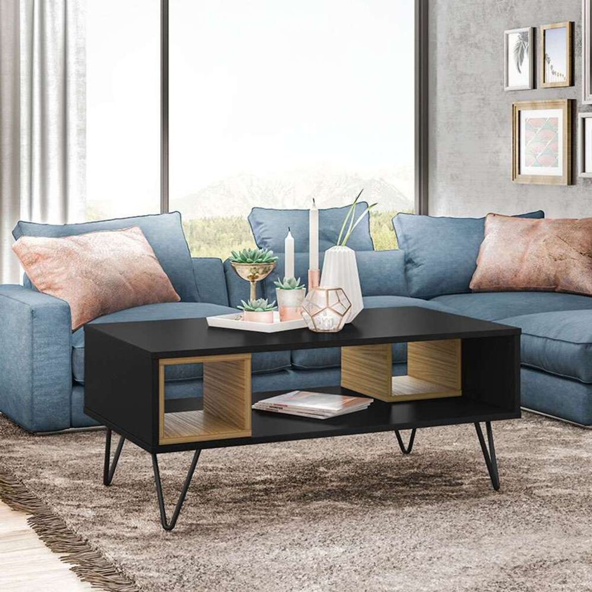 TU MESITA - Mesa de Centro Nelly color NegroDuna TU MESITA