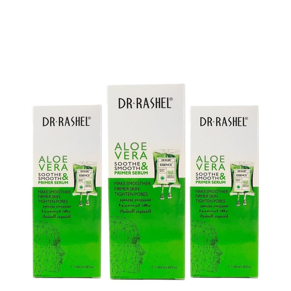 GENERICO - Primer Serum Aloe Vera Calma Y Suaviza Dr Rashel 100ml 3 Unidades