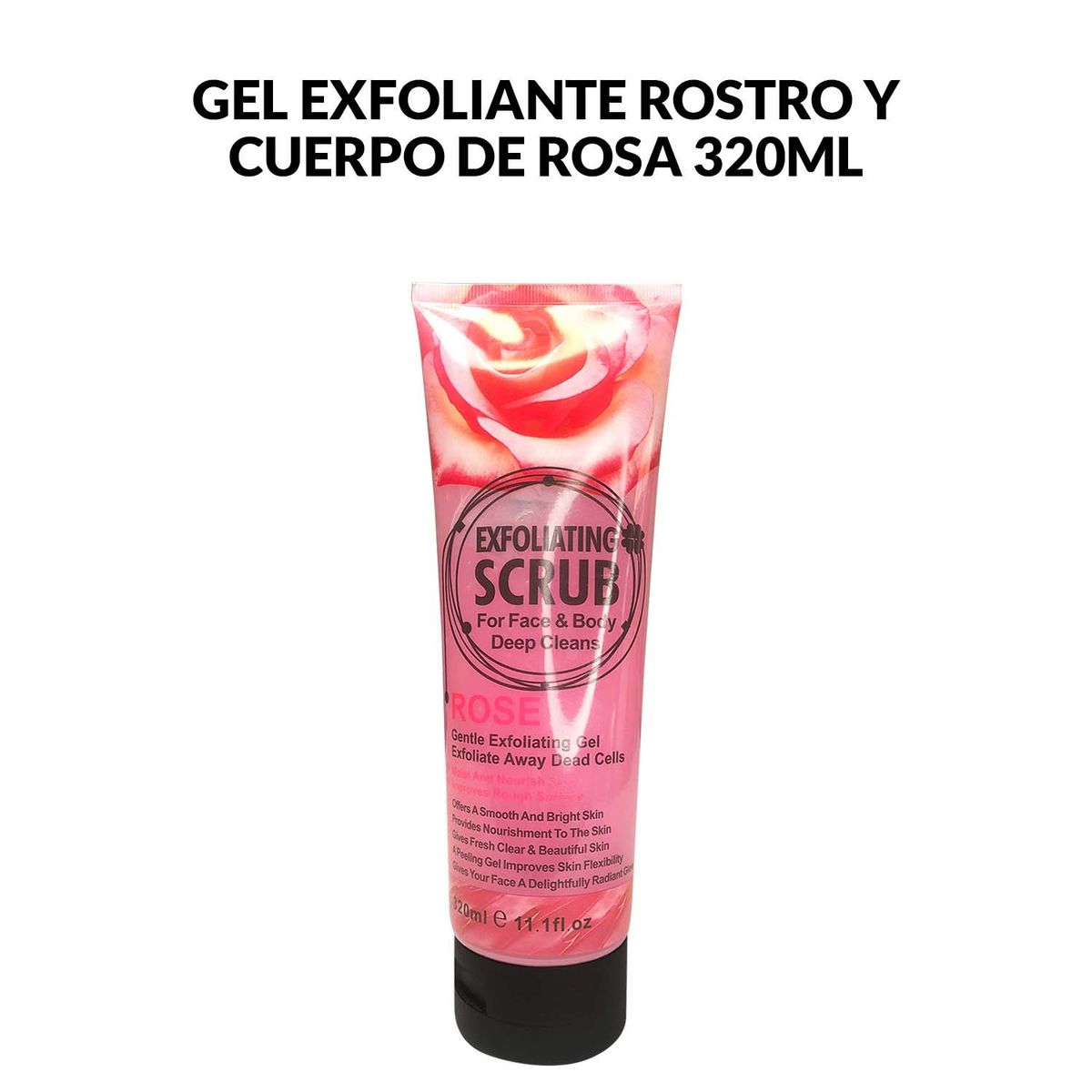WOKALI - Gel Exfoliante Rostro y Cuerpo De Rosa Wokali 320ml