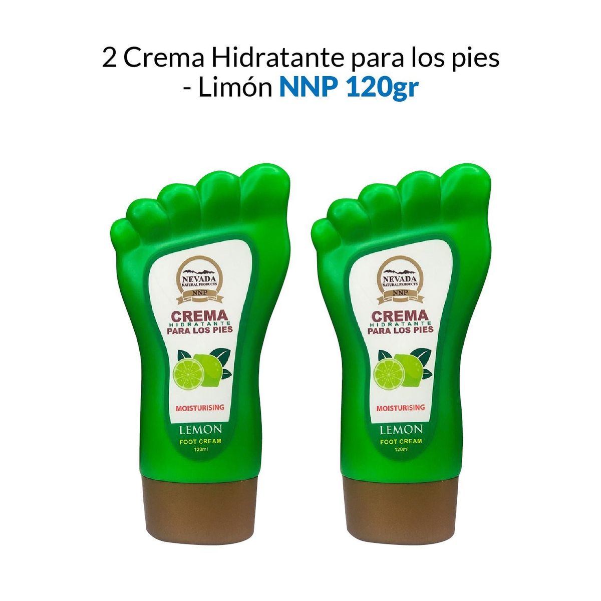 NEVADA NATURAL PRODUCTS - Crema Hidratante Para Los Pies Limon Nevada 120ml 2 Unidades