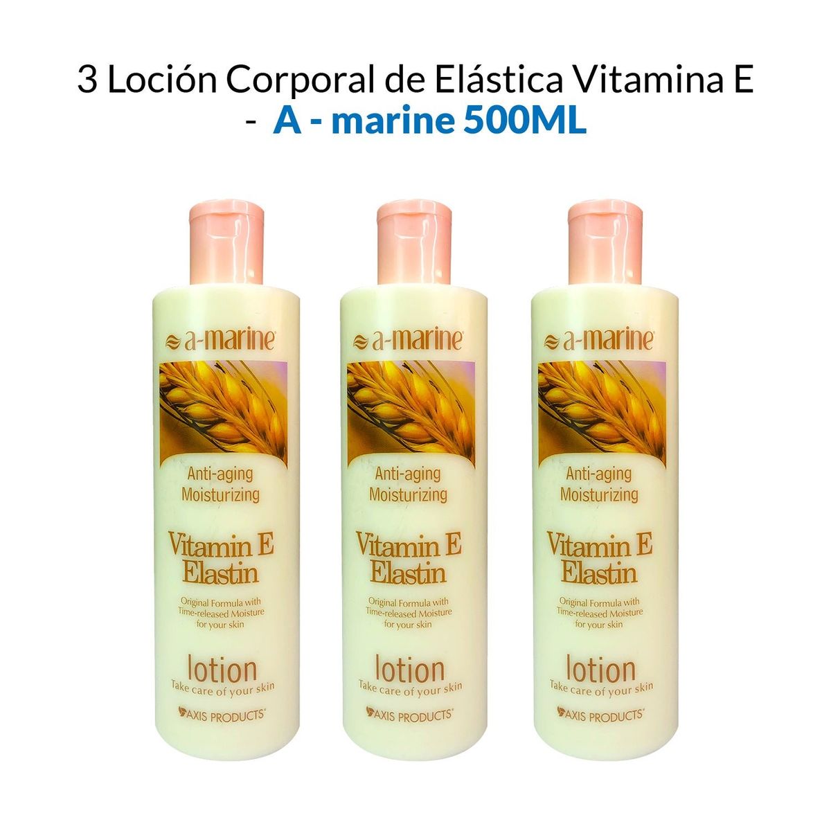 GENERICO - Locion Corporal De Elastica Vitamina E A-Marine 500ml  Unidades_.