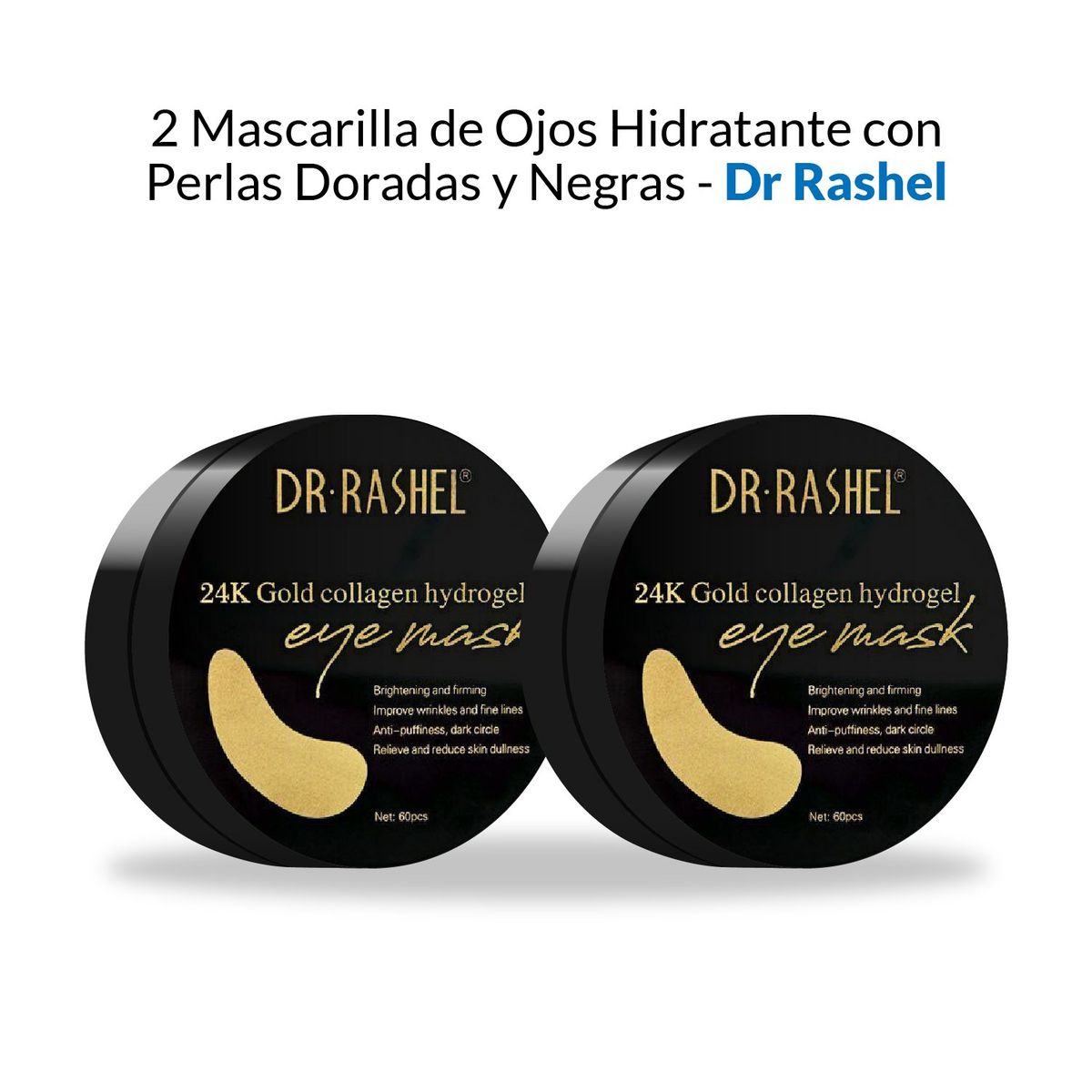 GENERICO - Mascarilla De Ojos Con Perlas Doradas Dr Rashel 60piezas 2 Uni_.
