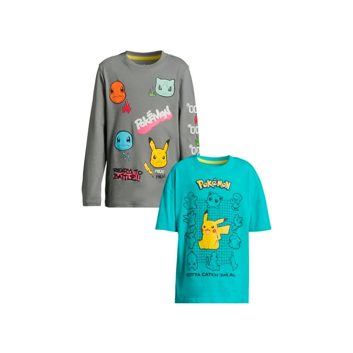 POKEMON - Pokemon Set de Polos Exclusivos Niños