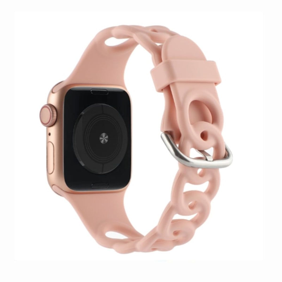 GENERICO - Correa Para Apple Watch 42 /44 /45mm Silicona Cadena Rosa