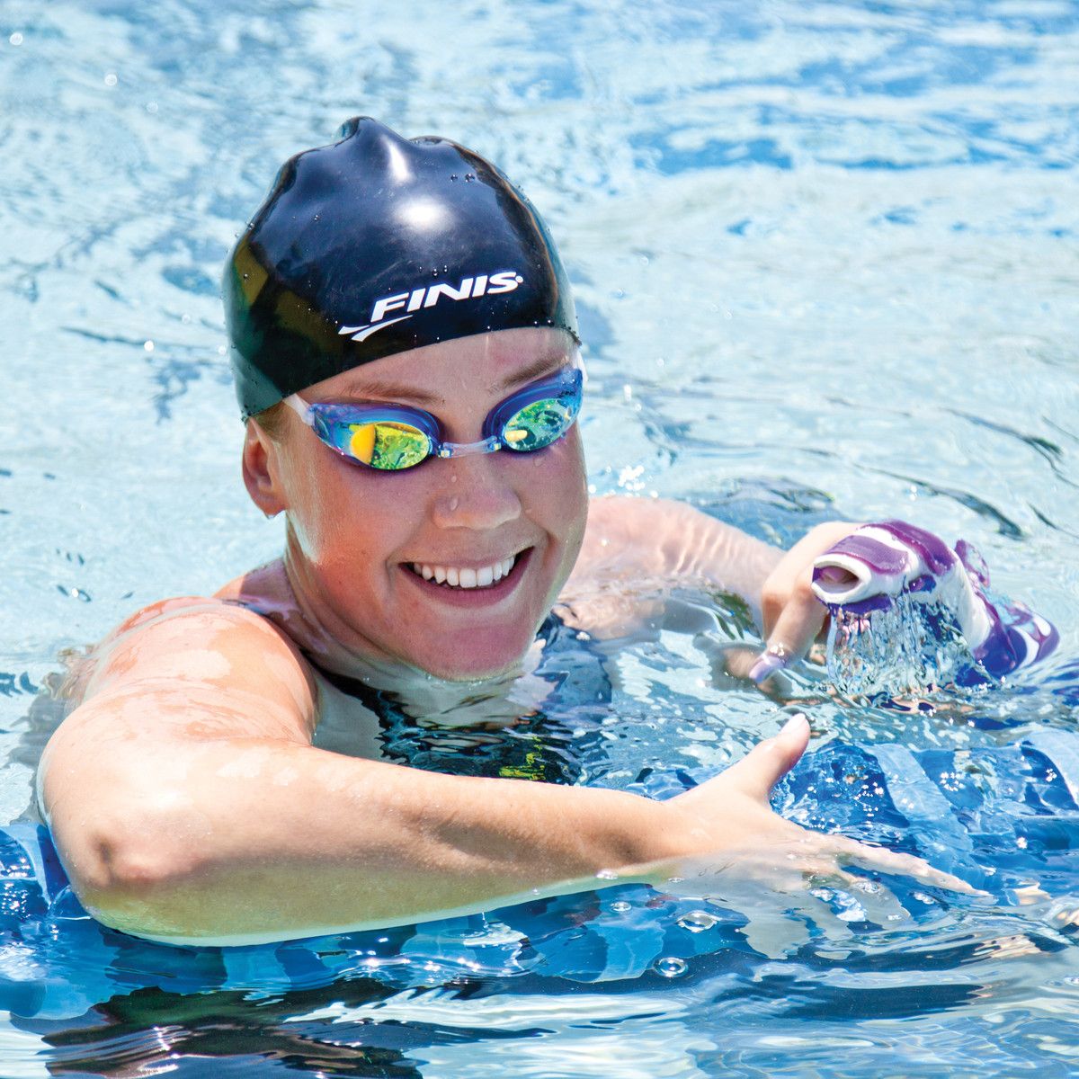 FINIS - Lentes para Natacion Finis Lightning Blue Mirror