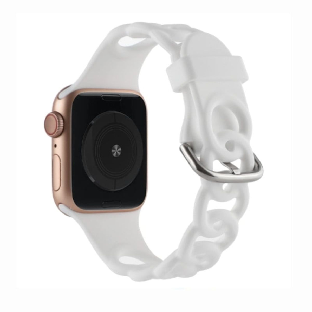 GENERICO - Correa Para Apple Watch 42/ 44 /45mm Silicona Cadena Blanco