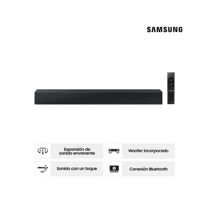 SAMSUNG - Soundbar Samsung 2.0 CH HW-B400/PE