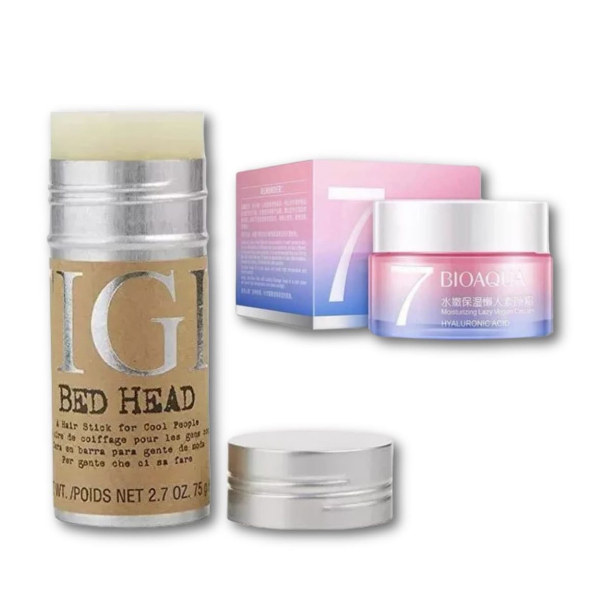 GENERICO - Barra de Cera para el Cabello + Crema Hidratante V7