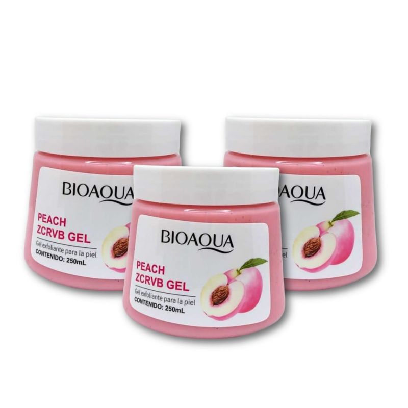 BIOAQUA - 3 Exfoliante de Durazno 250ml - Bioaqua