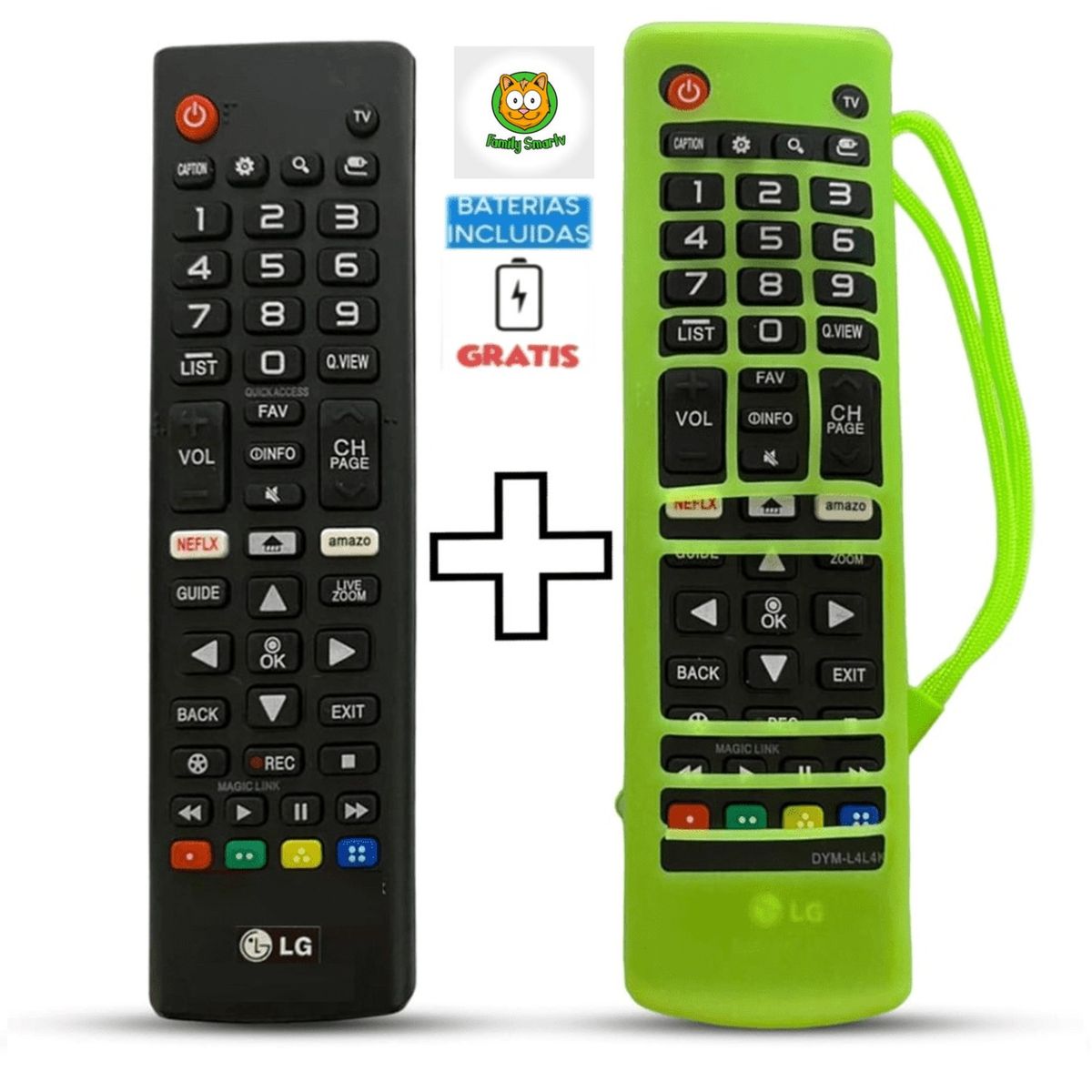 GENERICO - Control Remoto LG Led Smart tv 4k  Funda Verde