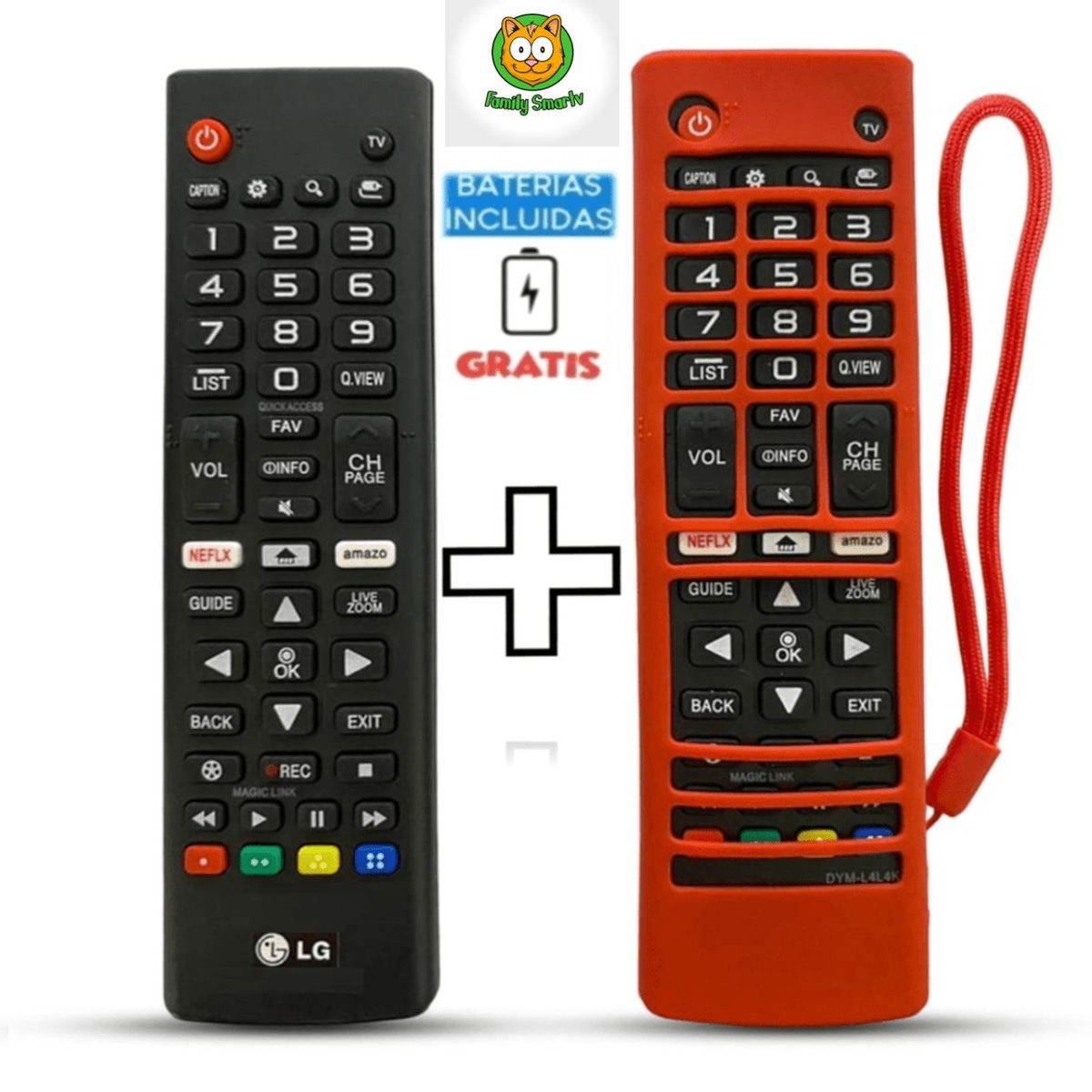 GENERICO - Control Remoto LG Led Smart tv 4k  Funda Verde