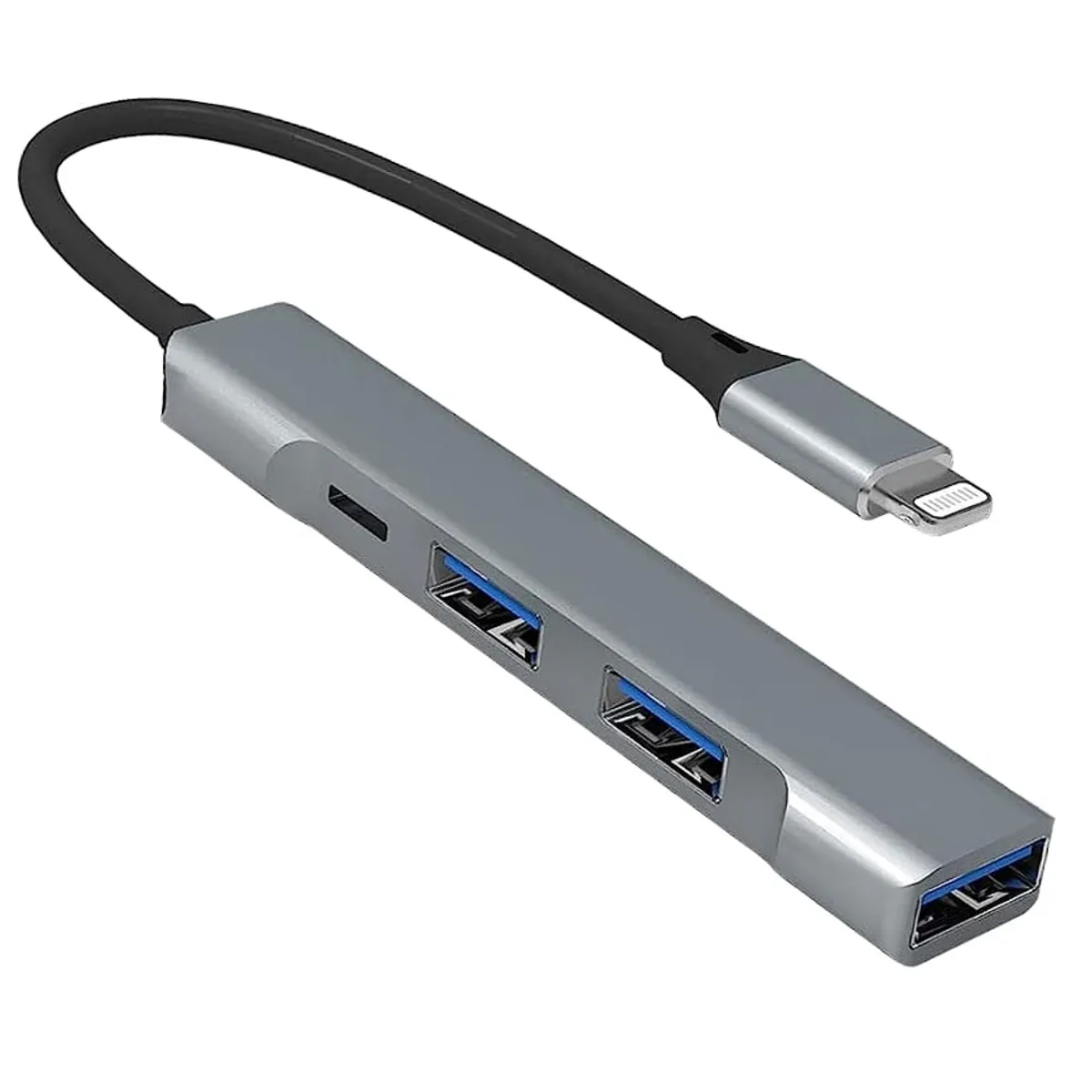 OEM - Adaptador iPhone/  iPad a 3 puertos USB 3.0 y puerto IOS para carga