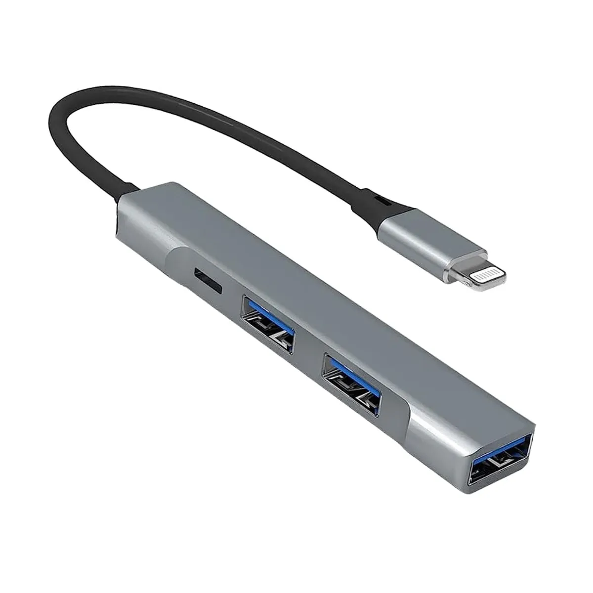 OEM - Adaptador iPhone/  iPad a 3 puertos USB 3.0 y puerto IOS para carga