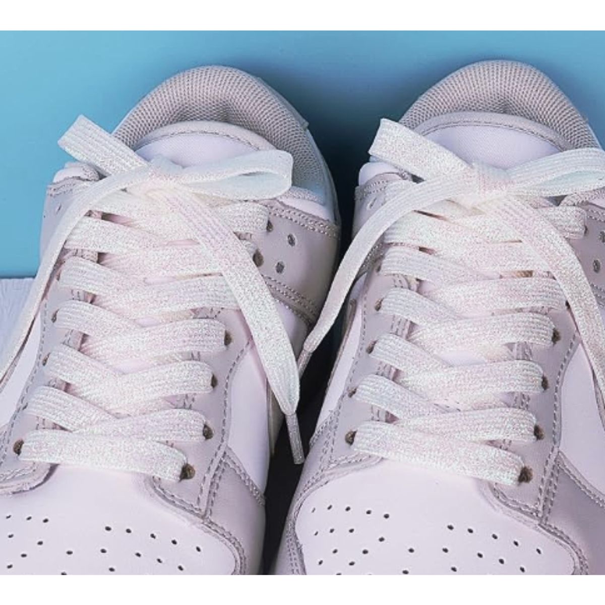 GENERICO - Pasador metálico dorado plateado zapatillas 1.20m 2 pares