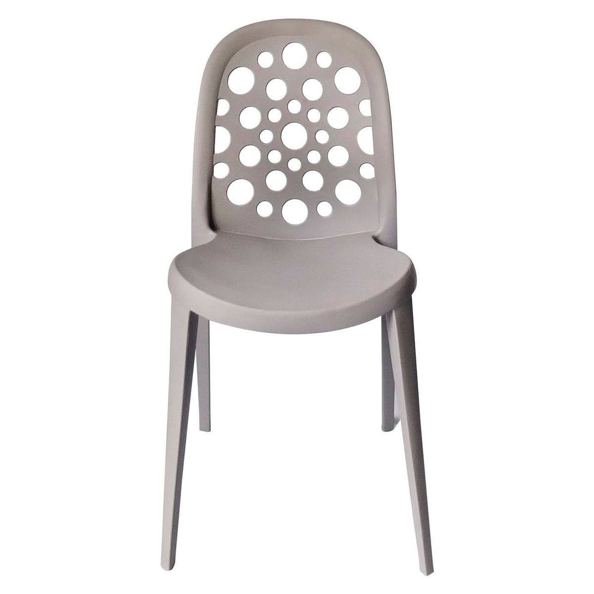 ARKIMUEBLES - Silla de polipropileno modelo Sabrina gris