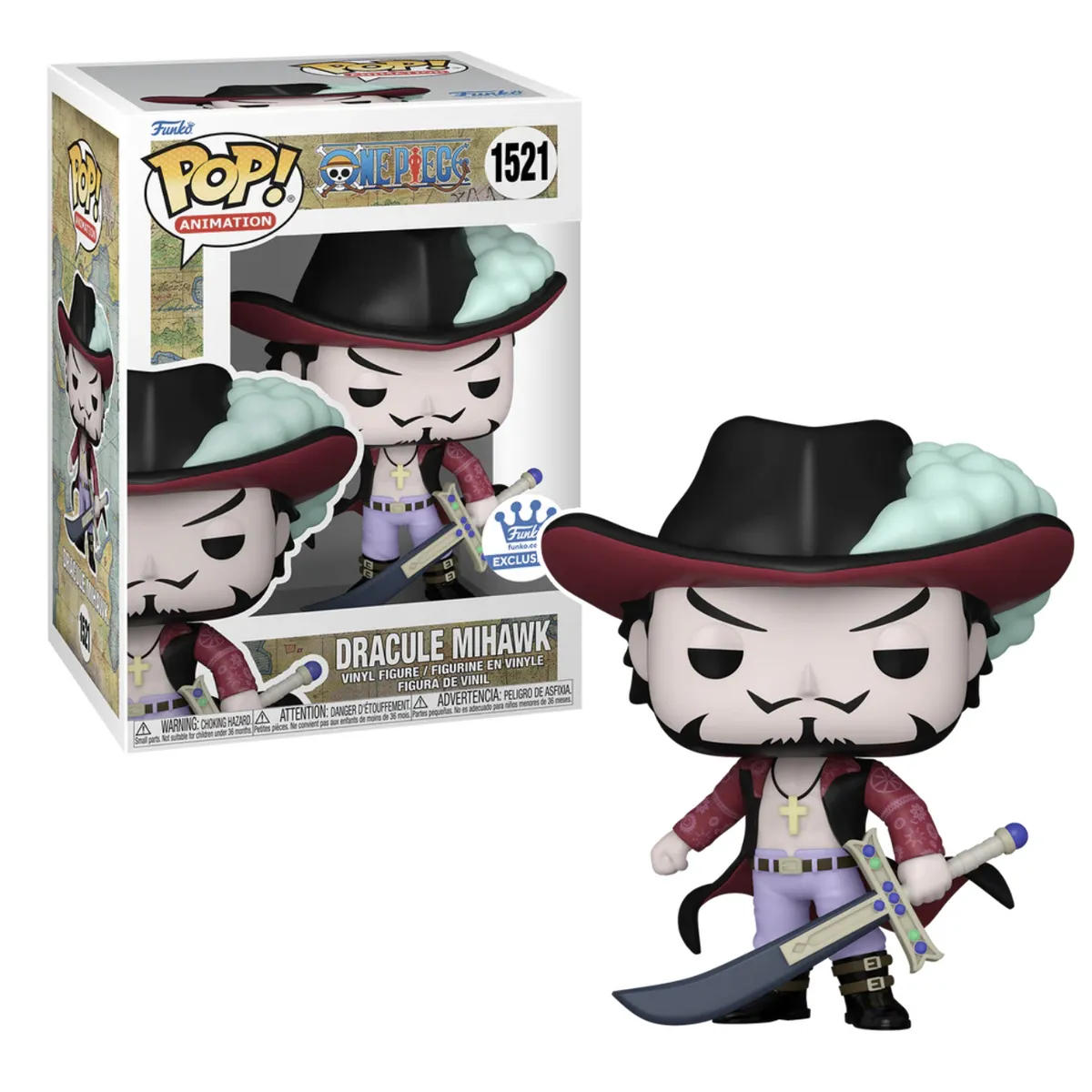 FUNKO - Dracule Mihawk Funko Pop 1521 One Piece Exclusivo