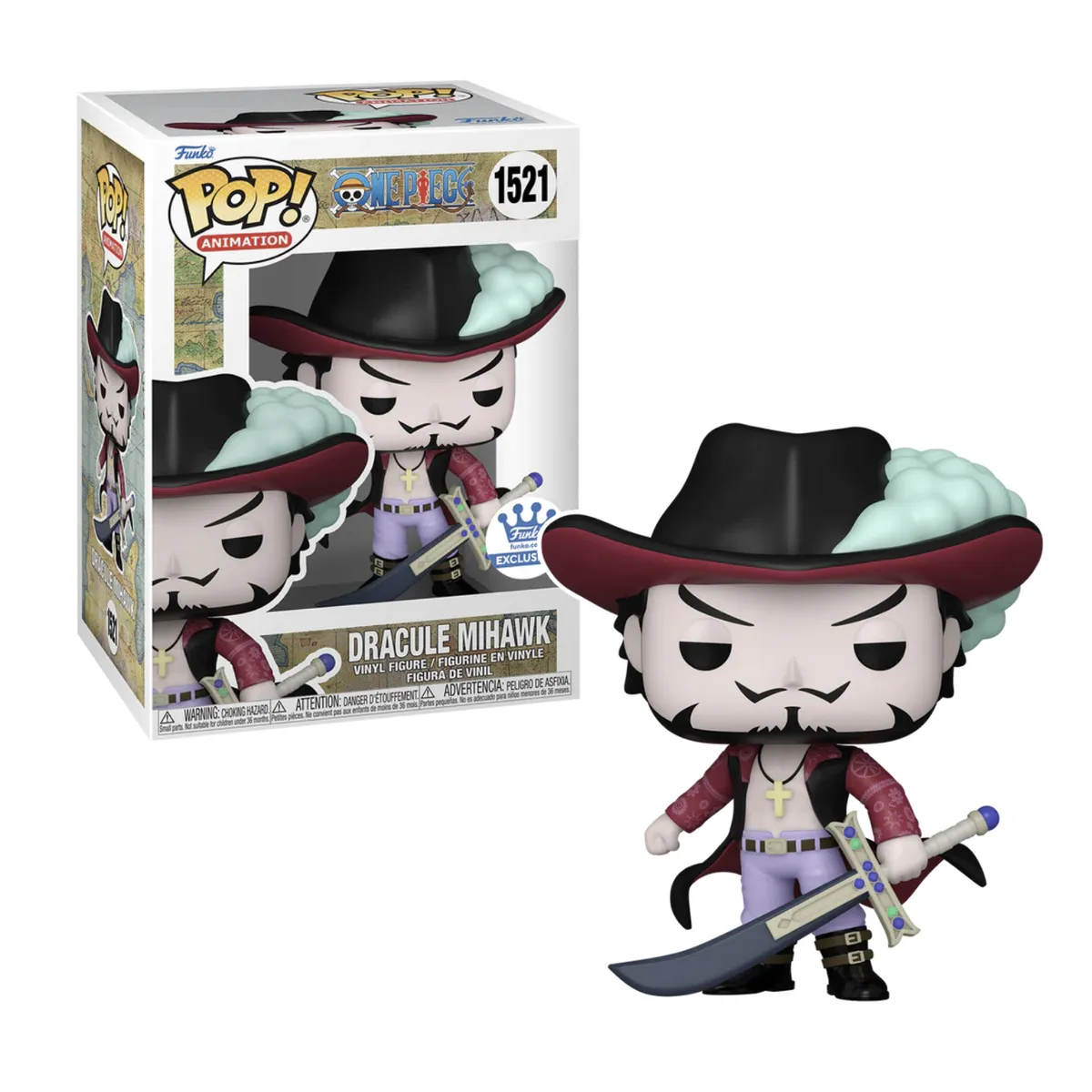 FUNKO - Dracule Mihawk Funko Pop 1521 One Piece Exclusivo