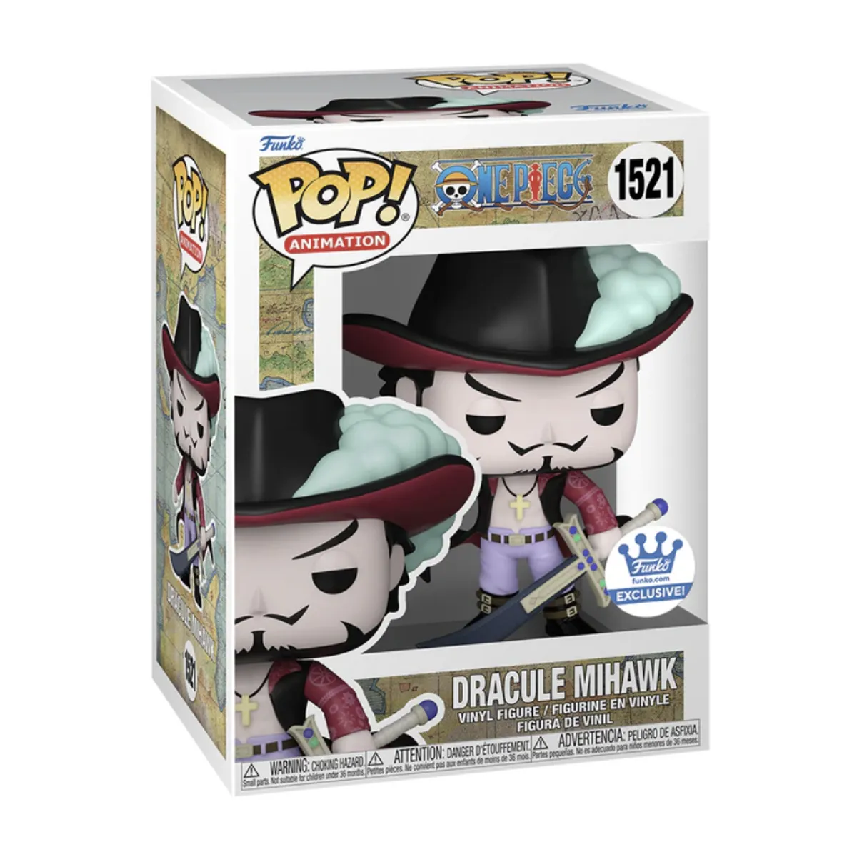 FUNKO - Dracule Mihawk Funko Pop 1521 One Piece Exclusivo
