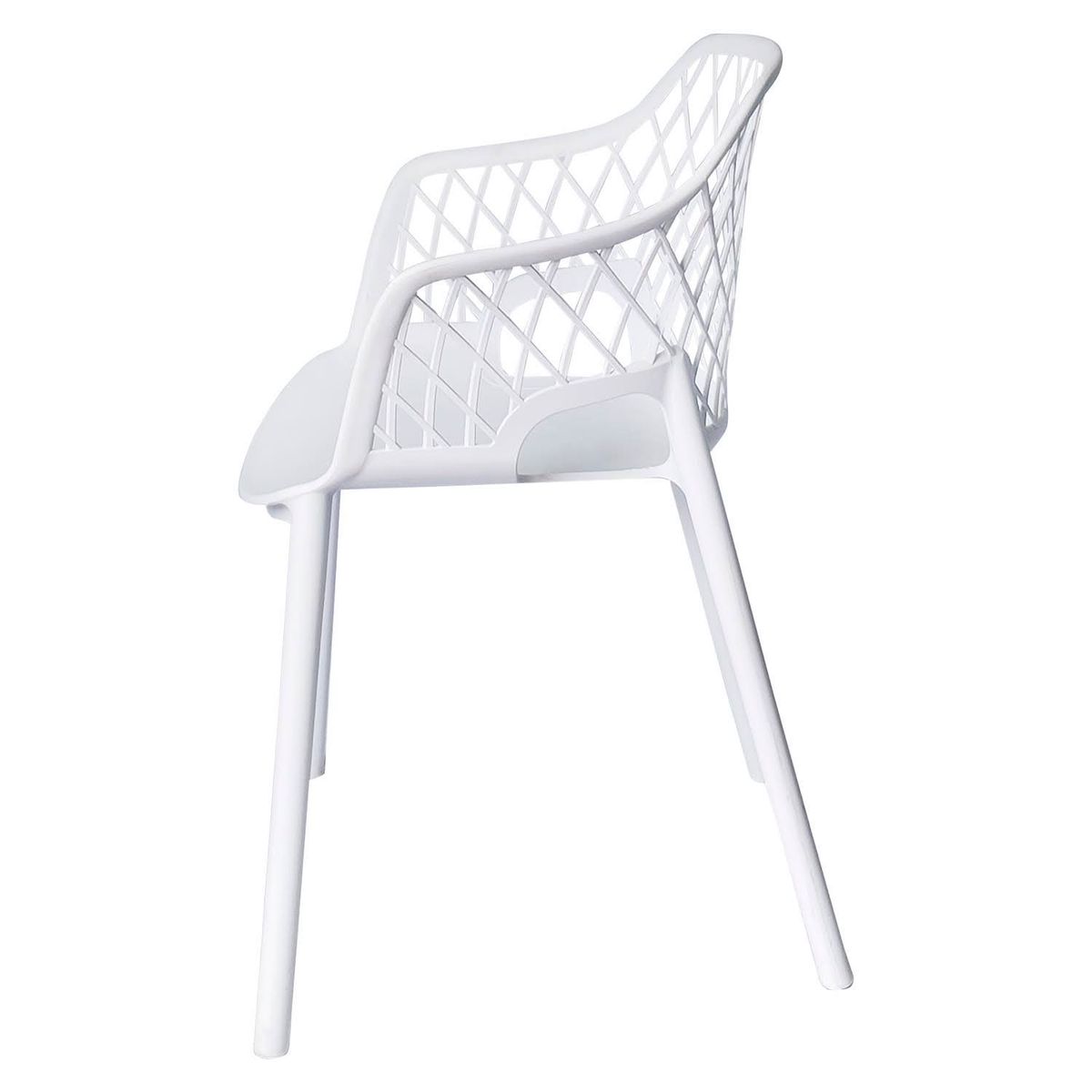 ARKIMUEBLES - Silla de polipropileno modelo Tessa blanco