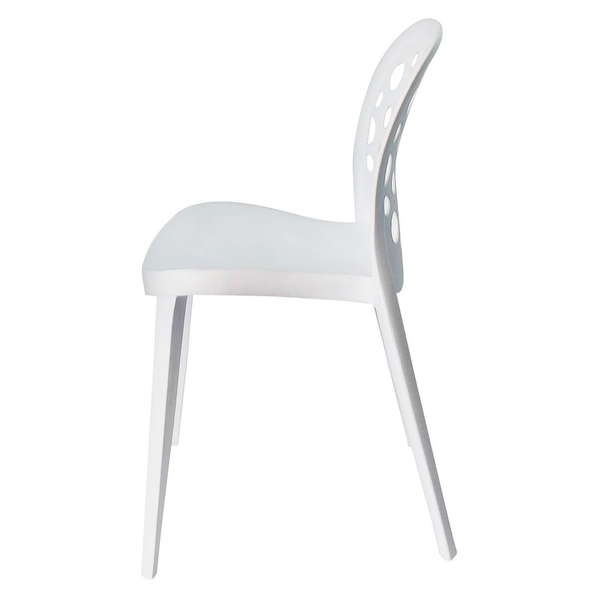 ARKIMUEBLES - Silla de polipropileno modelo Sabrina blanco