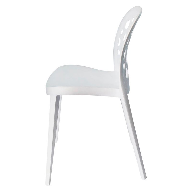 ARKIMUEBLES - Silla de polipropileno modelo Sabrina blanco