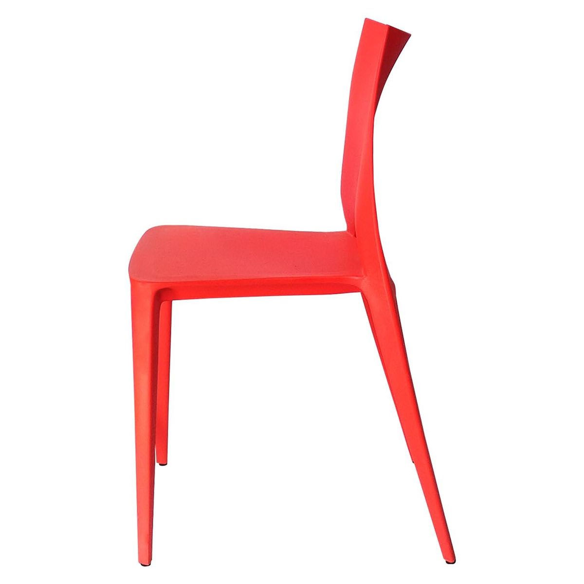 ARKIMUEBLES - Silla de polipropileno modelo Valerie rojo