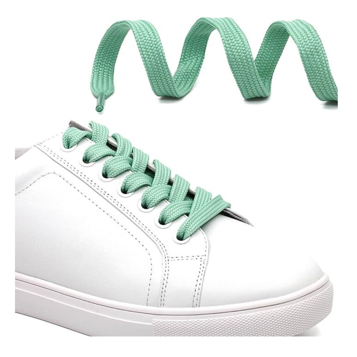 GENERICO - Pasador cordones plano para zapatillas calzado 120m 2pares