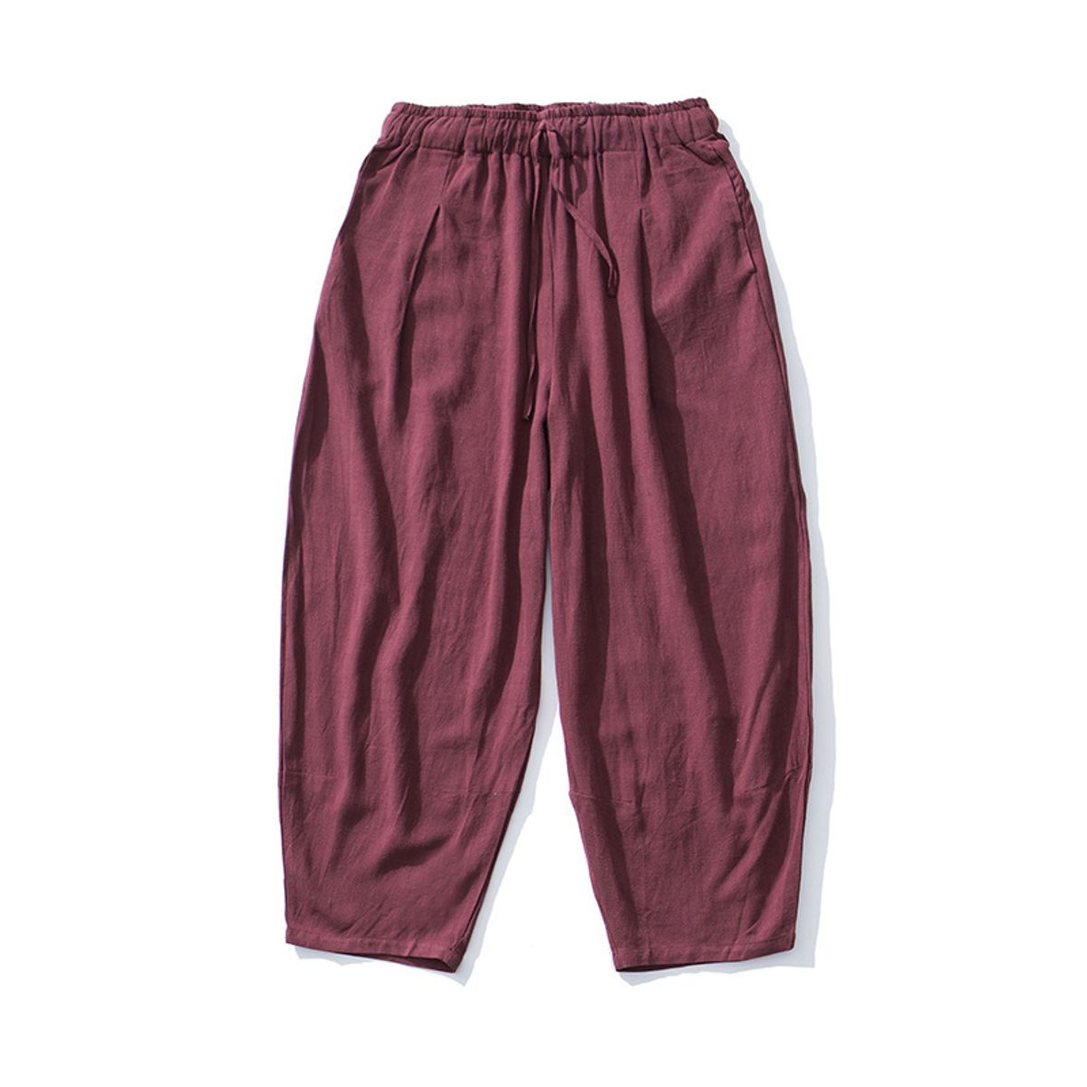 BLWOENS - pantalones baggy largos para hombres-Rojo