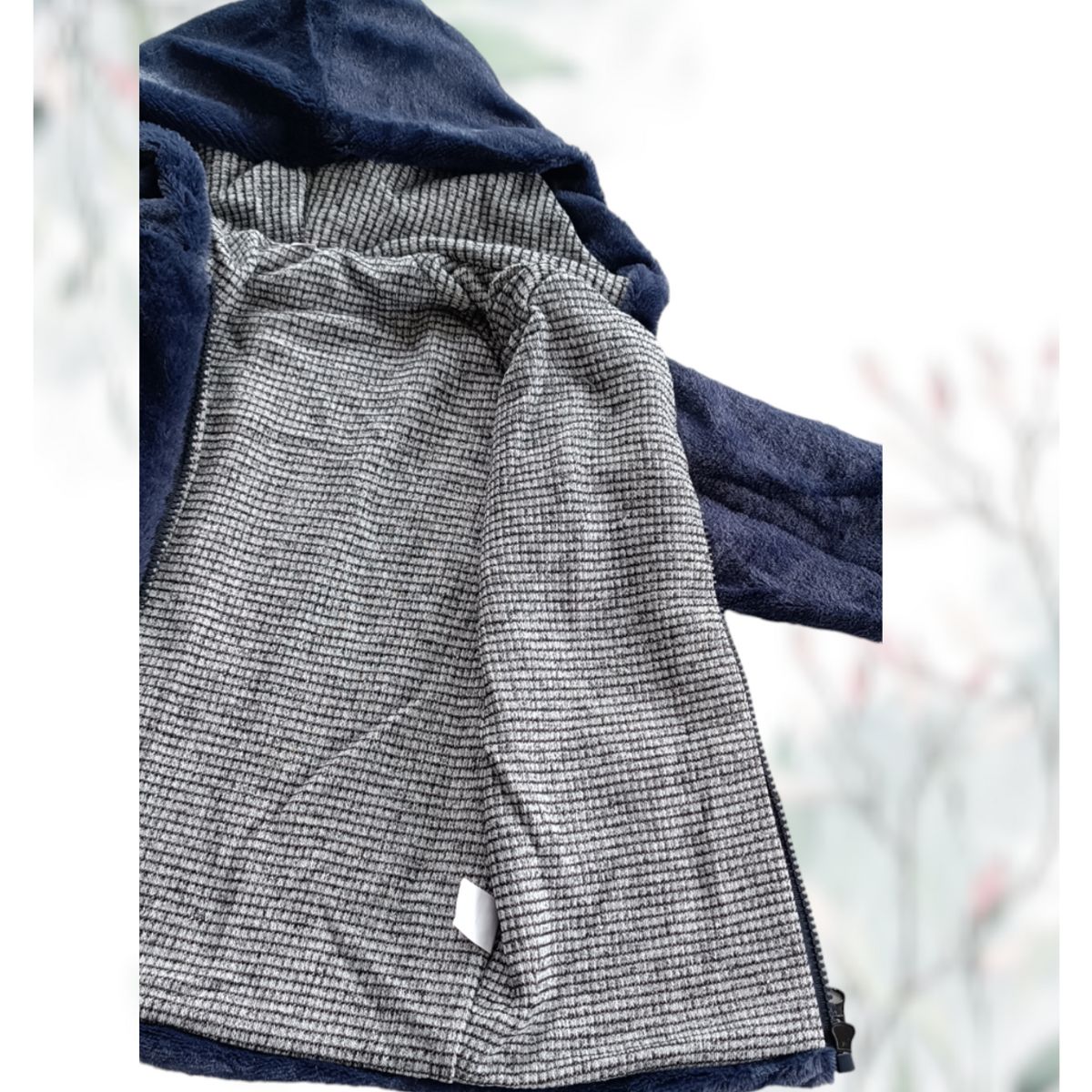 GENERICO - ABRIGO DE NIÑA PELUCHE CON ESTAMPADO