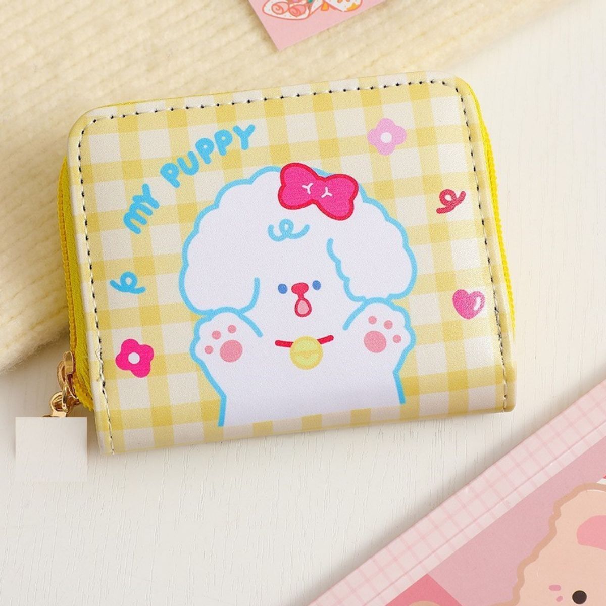 GENERICO - Billetera kawaii de multi bolsillo cuero sintético