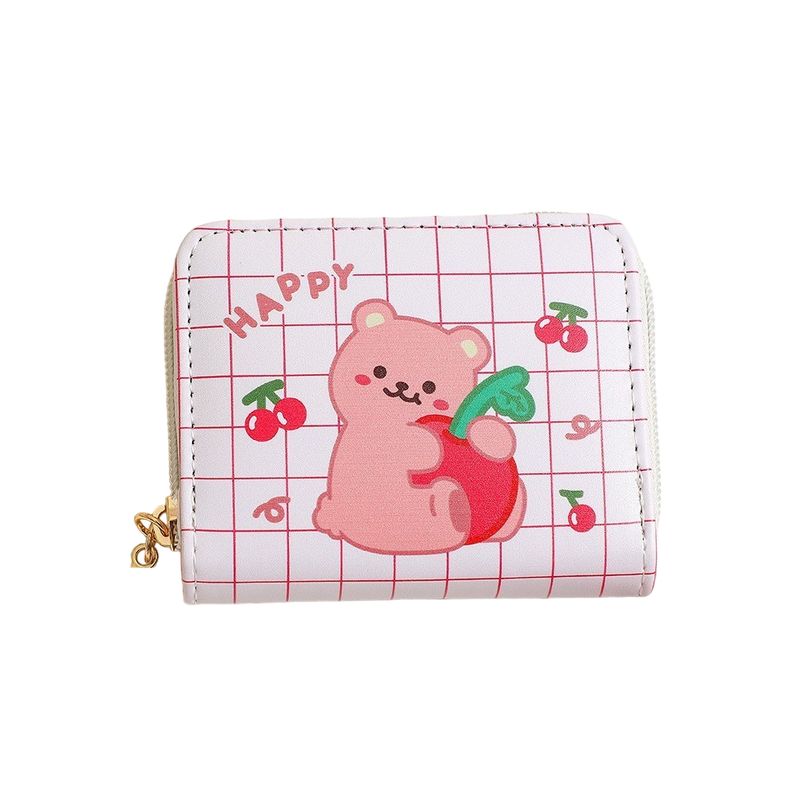 GENERICO - Billetera kawaii de multi bolsillo cuero sintético