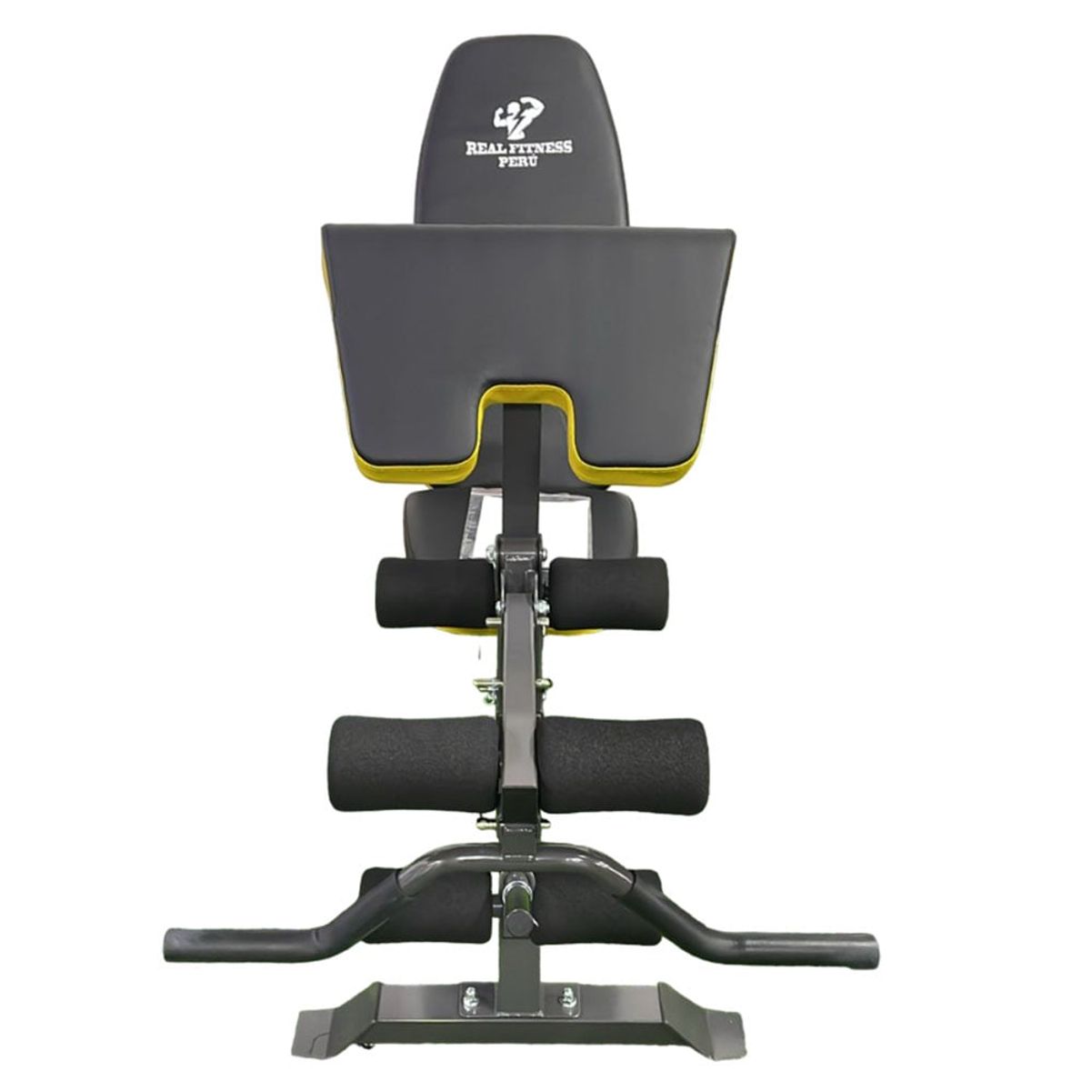 REAL FITNESS PERU - Banca DDS con Agarre Biceps Amarillo REAL FITNESS PERU