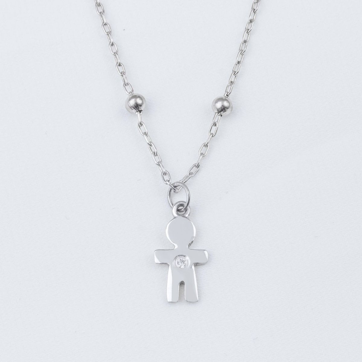 NATHALIE BIRD - COLLAR CLASSIC DIJE NIÑO SILVER