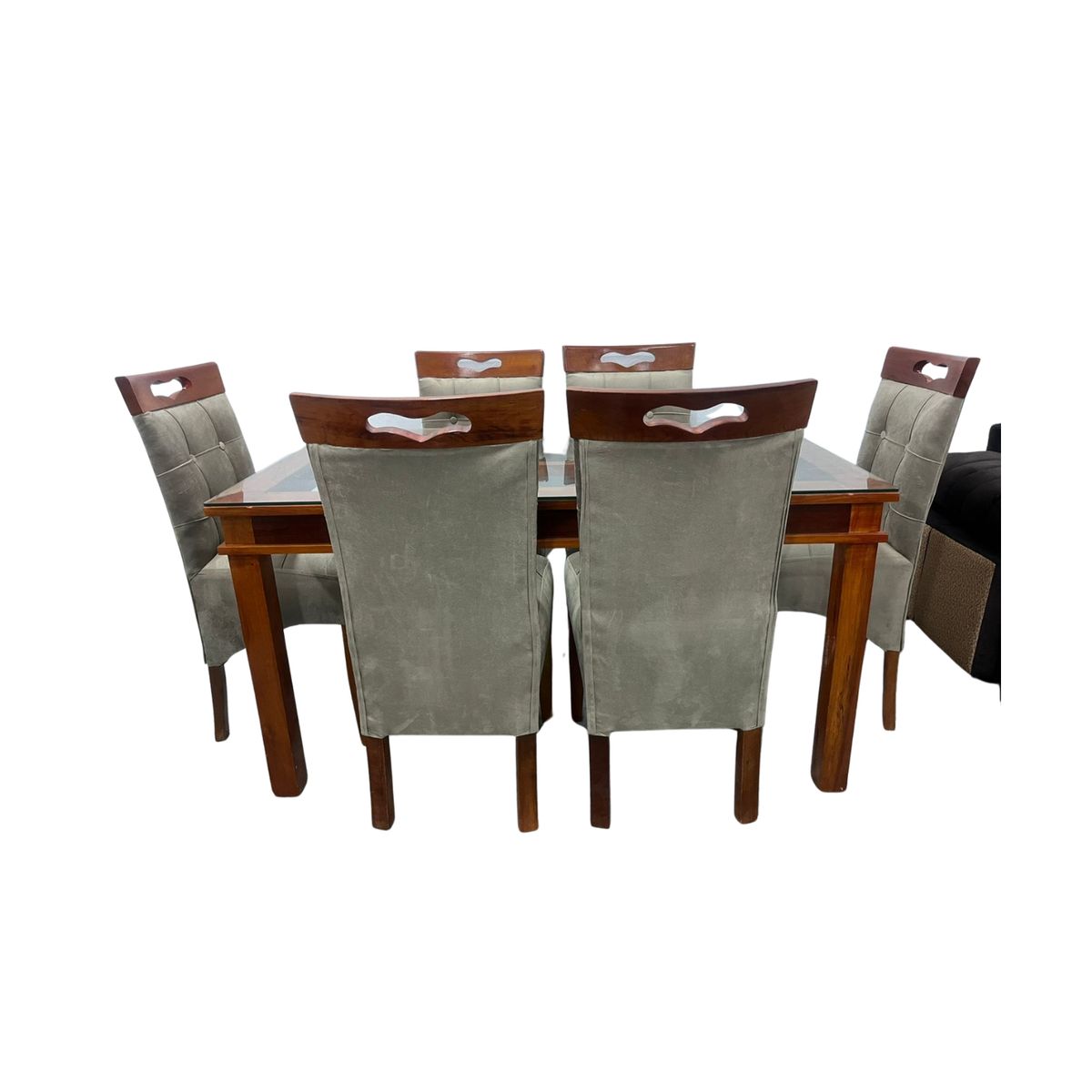 AMOBLART - Comedor Copeta - 6 sillas - Beige