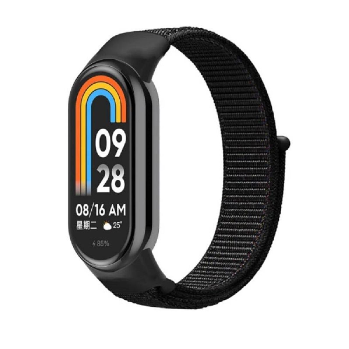 GENERICO - Correa de nylon para MI BAND 4-5-6-7 negro